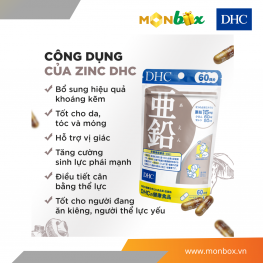 Thực phẩm bảo vệ sức khỏe DHC Zinc (30days)