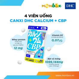 DHC Calcium + CBP - Thực phẩm bảo vệ sức khỏe (90 days)